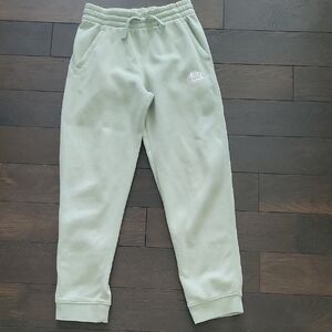 Nike Green Joggers with Elastic Waistband and Cuffed Ankles